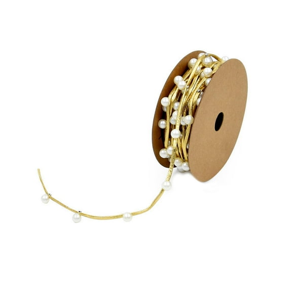 Stylish and Versatile Bead Ribbon Christmas Beads Ribbon Perfect for Weddings, Scrapbooking, and Centerpieces Rope