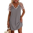 thumbnail image 1 of Stylish and Versatile Mini Dress for Women: Perfect for Casual Party or Vacation Grey 2XL, 1 of 2