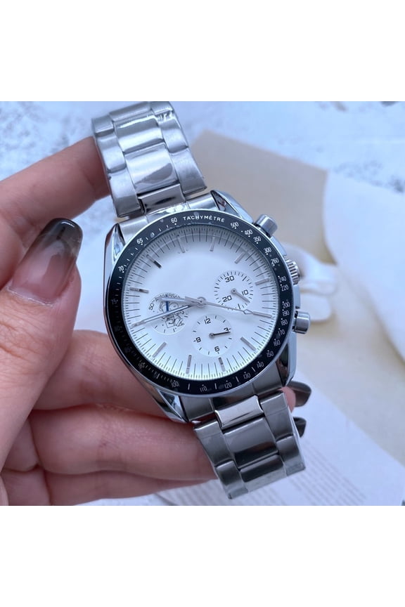 Stylish and Versatile Quartz Men's Watch Stainless Steel Timing