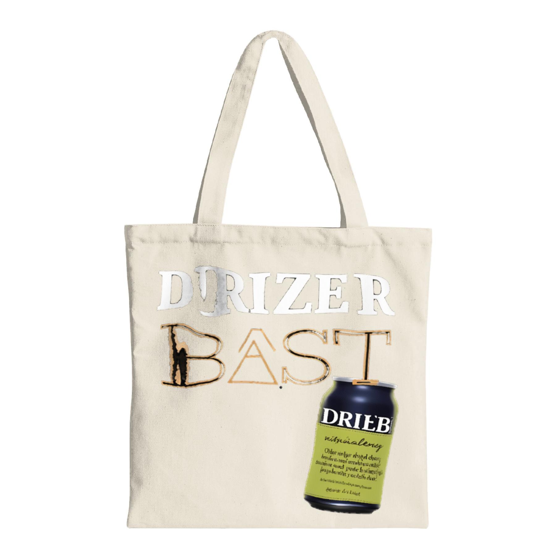 Stylish canvas tote bag featuring bold