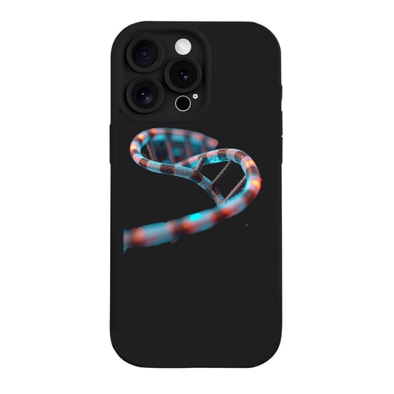 Stylish iPhone 15 Pro Case - Lightweight Yellowing Resistant with Modern Double Helix Design in Gradient Colors - Sleek Effect for Ultimate Protection