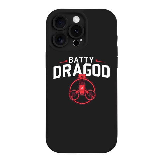 Stylish iPhone 15 Pro Case - Lightweight Yellowing Resistant with Bold ' BATTY DRAGOD ' Design Crown & Boxing Gloves Pattern