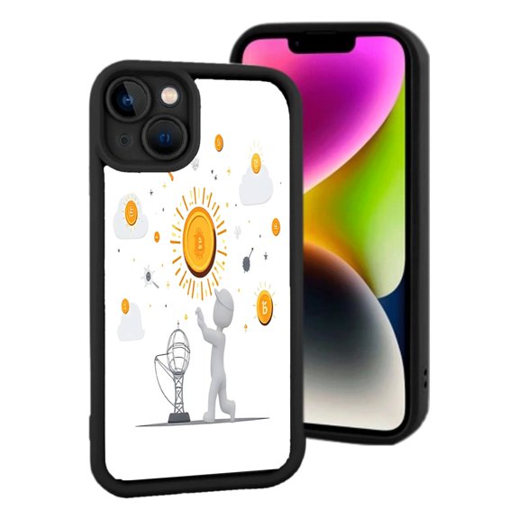Stylish iPhone 15 Yellowing Resistant Lightweight Case - Unique Pattern Design with Tech & Energy Perfect for Modern Aesthetics