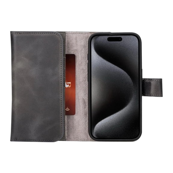 Stylish iPhone 17 Pro Max Trifold Wallet Case with RFID Protection