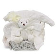 thumbnail image 1 of Stylish in White Unisex Baby Gift Basket, 1 of 5