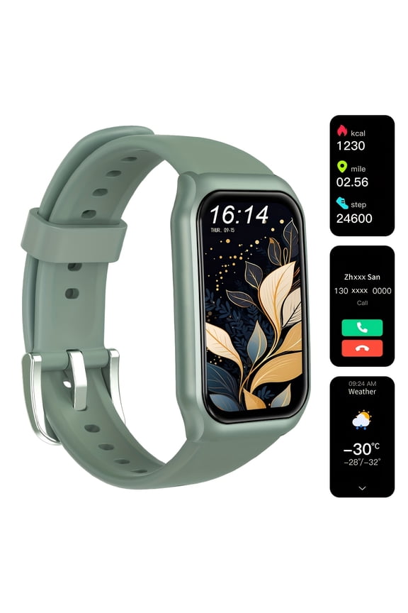 Stylish lightweight smart watch with 1.0-inch HD touchscreen. It enables wireless calls, message reminders and diverse practical functions.