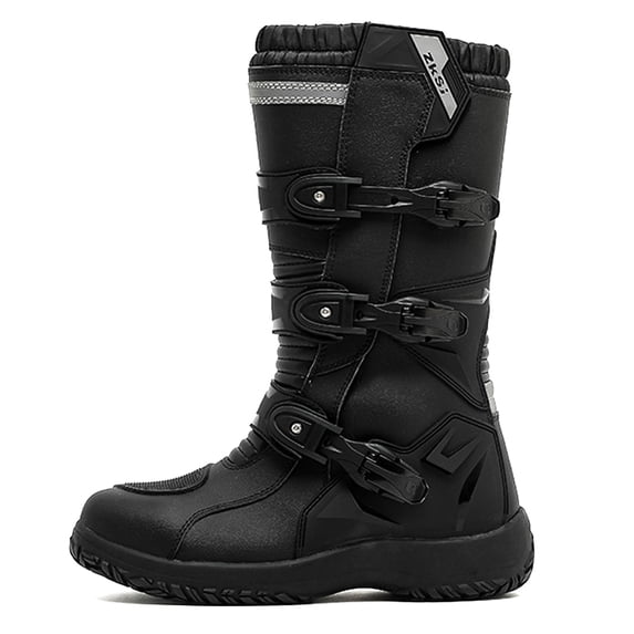 Stylish motorcycle boots - Classic design, comfortable and breathable, suitable for both daily commuting and casual riding,Black,41