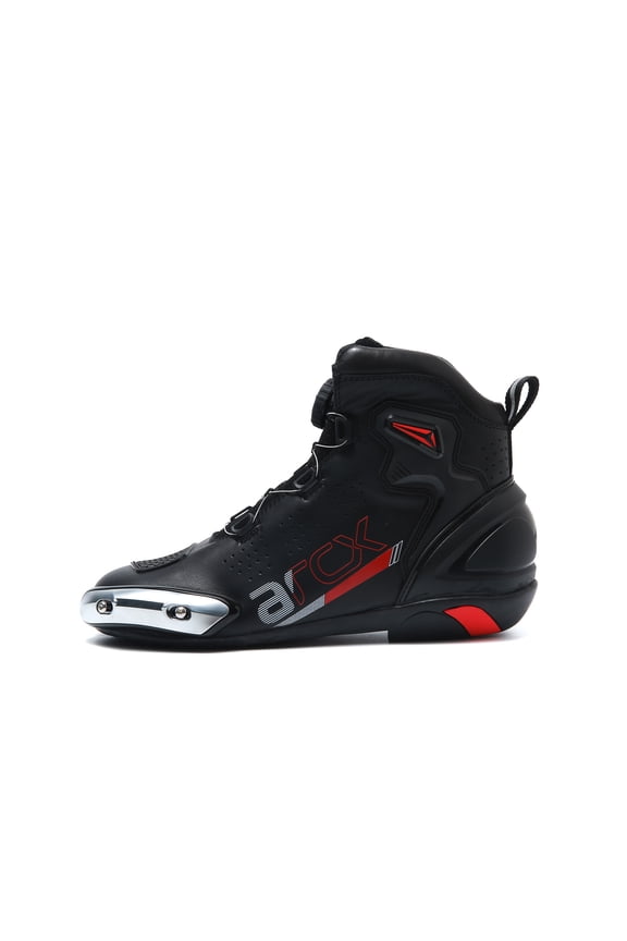 Stylish motorcycle boots - Classic design, comfortable and breathable, suitable for both daily commuting and casual riding,black,45