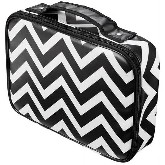 Stylist Case with Shoulder Strap, Chevron Print, Small (#1486)