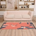 thumbnail image 1 of Stylized Animals Pattern 72x23.5" Bedroom Runner Rug, Durable and Non-Slip for Hallways and Living Rooms, 1 of 8