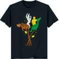 thumbnail image 1 of Stylized Black T-Shirt with Tree Graphic Featuring and Figure, 1 of 5