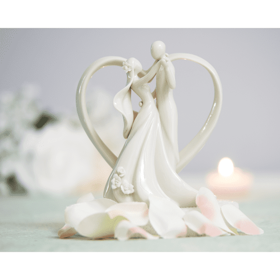Stylized Dancing Wedding Cake Topper
