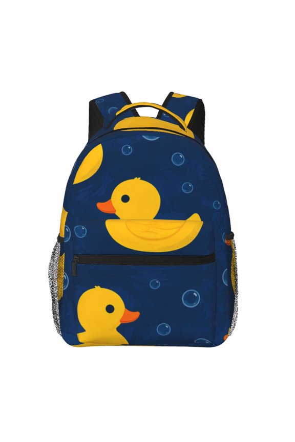 Stylized Duck Bubble Aesthetic Laptop Backpack Travel Rucksack for Teens Adults, Fits 15-inch Notebook