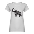 thumbnail image 1 of Stylized Elephant Design Shaped T-Shirt Women -Image by Shutterstock, Female Large, 1 of 2