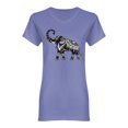 thumbnail image 1 of Stylized Elephant Design Shaped T-Shirt Women -Image by Shutterstock, Female Medium, 1 of 2