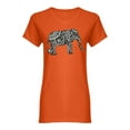 thumbnail image 1 of Stylized Elephant Figure Shaped T-Shirt Women -Image by Shutterstock, Female XX-Large, 1 of 2