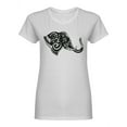 thumbnail image 1 of Stylized Elephant Head Shaped T-Shirt Women -Image by Shutterstock, Female Large, 1 of 2