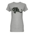 thumbnail image 1 of Stylized Elephant Head Shaped T-Shirt Women -Image by Shutterstock, Female XX-Large, 1 of 2