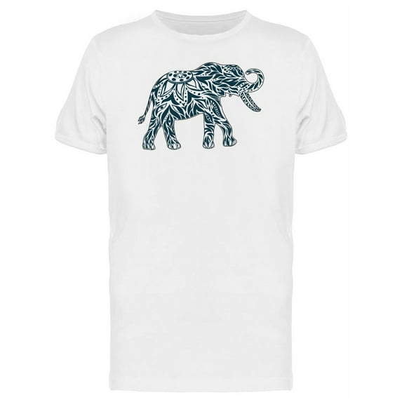 Stylized Ethnic Elephant T-Shirt Men -Image by Shutterstock, Male XX-Large