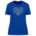 thumbnail image 1 of Stylized Floral Heart T-Shirt Women -Image by Shutterstock, Female Small, 1 of 2