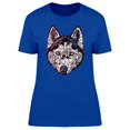 thumbnail image 1 of Stylized Husky Dog Head Tee Women's -Image by Shutterstock, 1 of 1