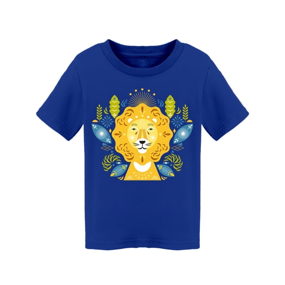 Stylized Lion Design T-Shirt Toddler -Image by Shutterstock, 5 Toddler
