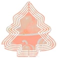 thumbnail image 1 of Stylized Metal Hanging Christmas Tree Wind Spinner - Abstract Layered Design with Wreath & Floral Accents for Garden Decor, 1 of 7