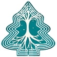 thumbnail image 1 of Stylized Metal Tree Wind Spinner - Intricate Branches & Roots Design with Geometric Circuitry Patterns for Garden & Yard Decor, 1 of 7