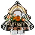 thumbnail image 1 of Stylized Metal Tree Wind Spinner - Layered Design with Pumpkins & Leaves Concentric Circles Perfect for Autumn Garden Decor, 1 of 7