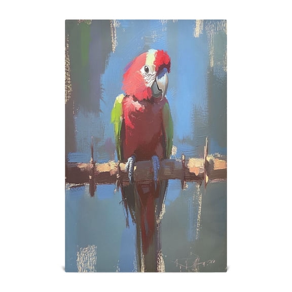 Stylized Parrot Kitchen Towels Set of 4 Tea Towels for Kitchen Decorative Waffle Dishcloths 28x18in