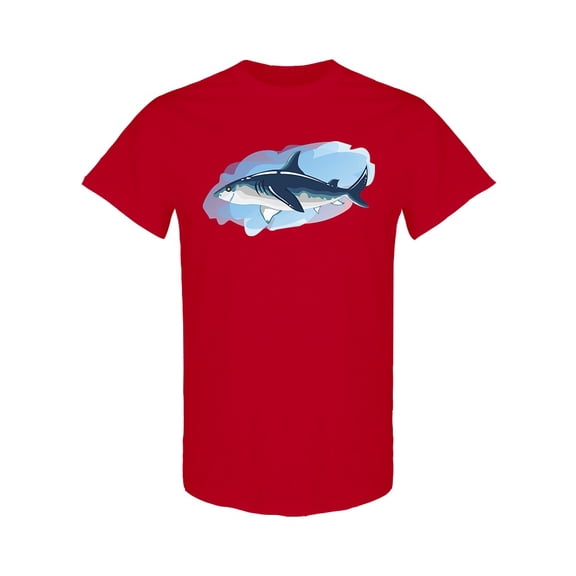 Stylized Shark T-Shirt Men -Image by Shutterstock, Male Large