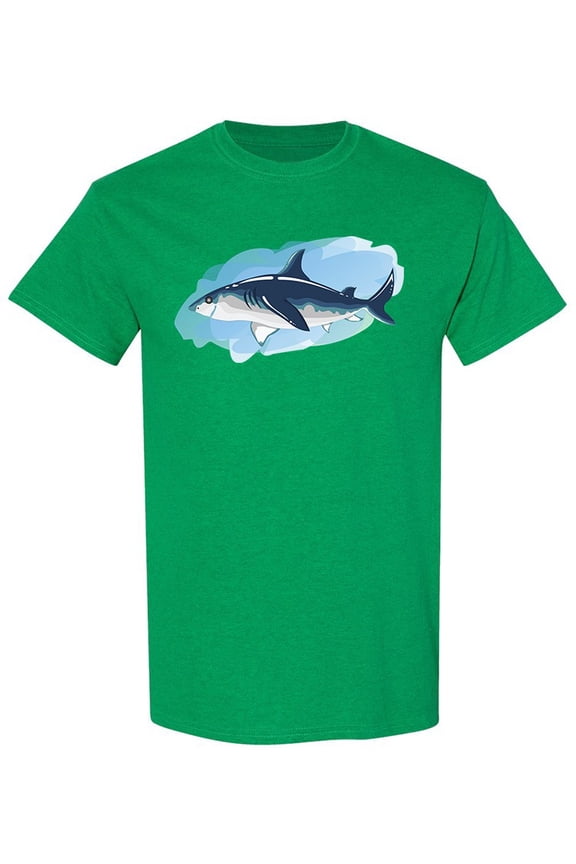 Stylized Shark T-Shirt Men -Image by Shutterstock, Male Small