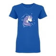thumbnail image 1 of Stylized Unicorn Shaped T-Shirt Women -Image by Shutterstock, Female XX-Large, 1 of 2