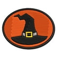 thumbnail image 1 of Stylized Witch Hat Halloween Applique Multi-Color Embroidered Iron-On Patch - 2.5 Inch Small, 1 of 5