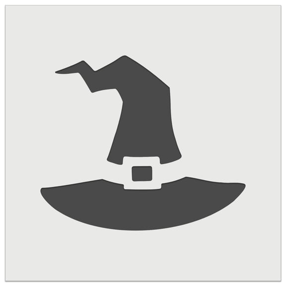 Stylized Witch Hat Halloween DIY Cookie Wall Craft Stencil - 3.5 Inch