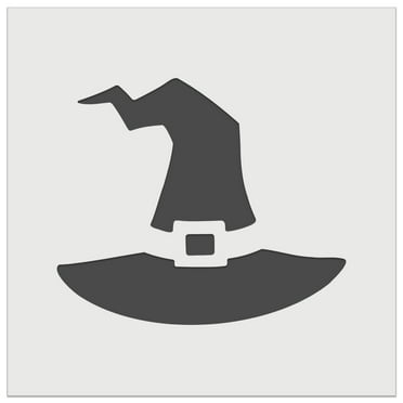 Stylized Witch Hat Halloween DIY Cookie Wall Craft Stencil - 5.5 Inch