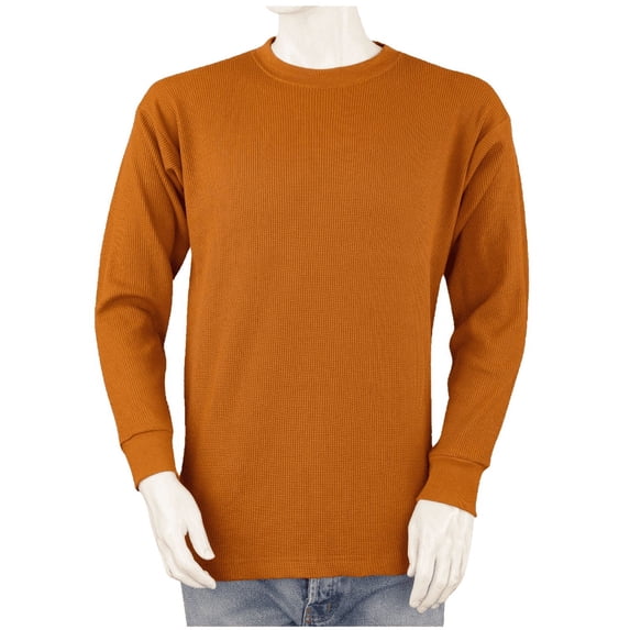 Styllion Big and Tall Mens Thermal Shirts - TCLS (Orange, 6XLT)