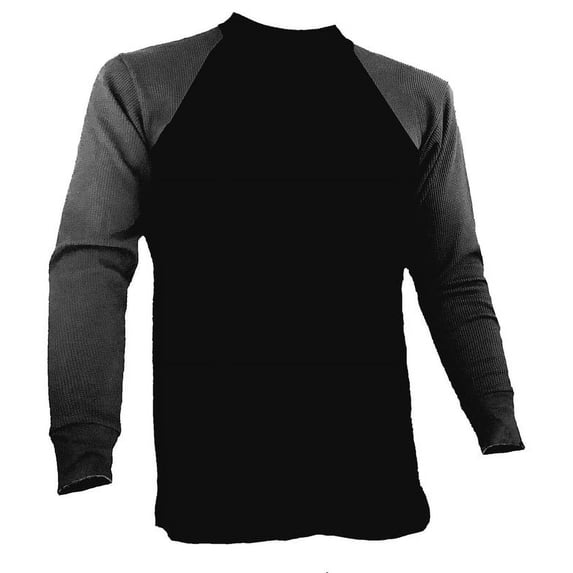 Styllion Big and Tall Mens Thermal Shirts - TCLS (Black Charcoal, 6XLT)