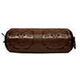 thumbnail image 1 of Stylo Culture Indian Cylindrical Brocade Bolster Pillow Cover Coffee Brown Gold Floral Jacquard Weave Round Yoga Pillow Traditional Elephant Tubular Cushion Cover - (76x38 cm) | 1 Pc (Cover Only), 1 of 1
