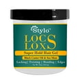 thumbnail image 1 of Stylo Locs Black Castor Oil & Sea Moss Gel - Super Hold Frizz Control Hair Gel for Unisex (16oz), 1 of 4