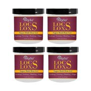 Stylo Locs Frizz Control Gel 16oz 4-Pack - تصفيف للجنسين متعدد الاستخدامات وطويل الأمد