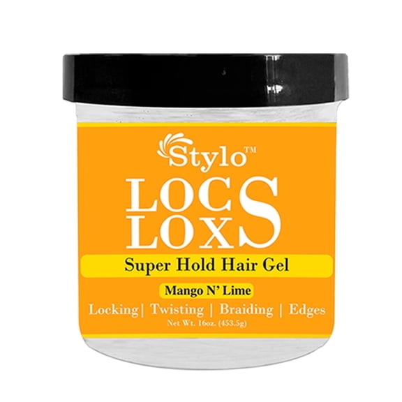 Stylo Locs Super Hold Volumizing Hair Gel | Mango N' Lime Unisex Hair Styling (16oz)