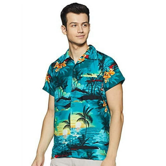 Stylore Men's Hawaiian Shirt Short Sleeves