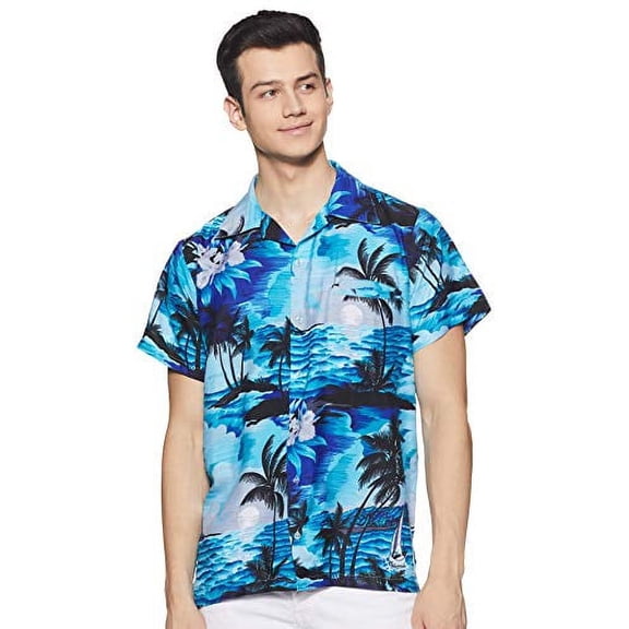 Stylore Men's Hawaiian Shirt Short Sleeves
