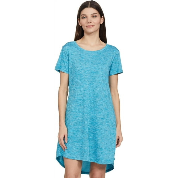 Stylore Nightgown for Women Soft Night Shirt Comfy Sleepwear Melange Sky Blue XL