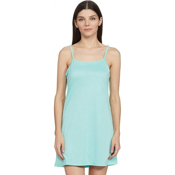 Stylore Nightgown for Women Soft Sleeveless Short Sleepwear Melange Aqua S