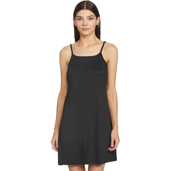 Stylore Nightgown for Women Soft Sleeveless Short Sleepwear Melange Black 2XL