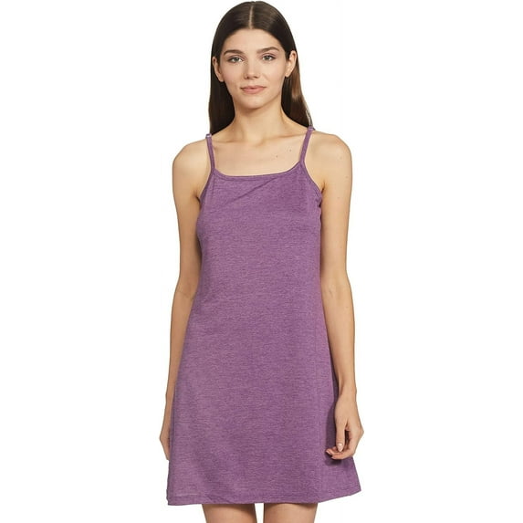 Stylore Nightgown for Women Soft Sleeveless Short Sleepwear Melange Purple S