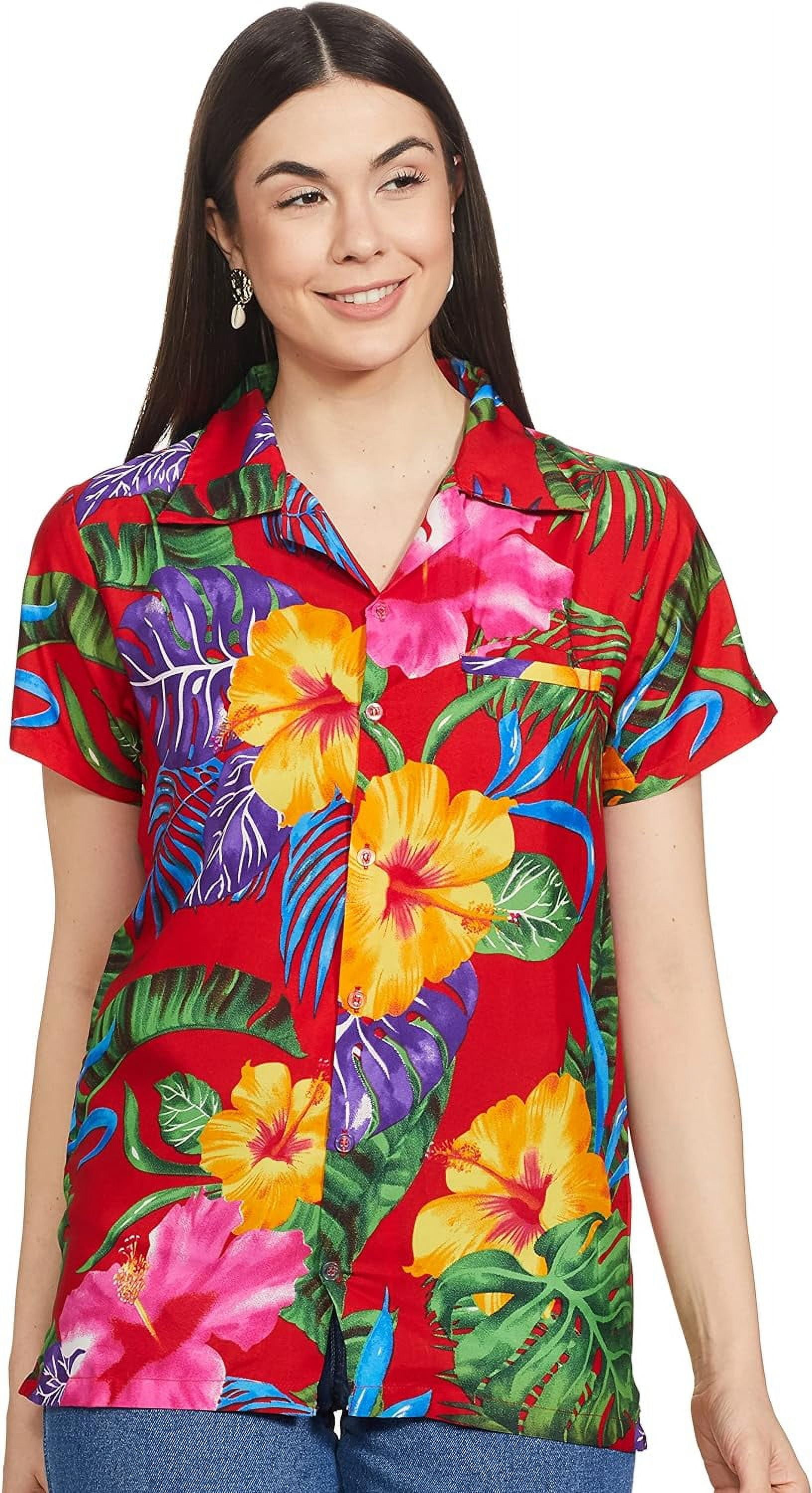 Sky Blue Hawaiian Women's Sleeveless Shirt
