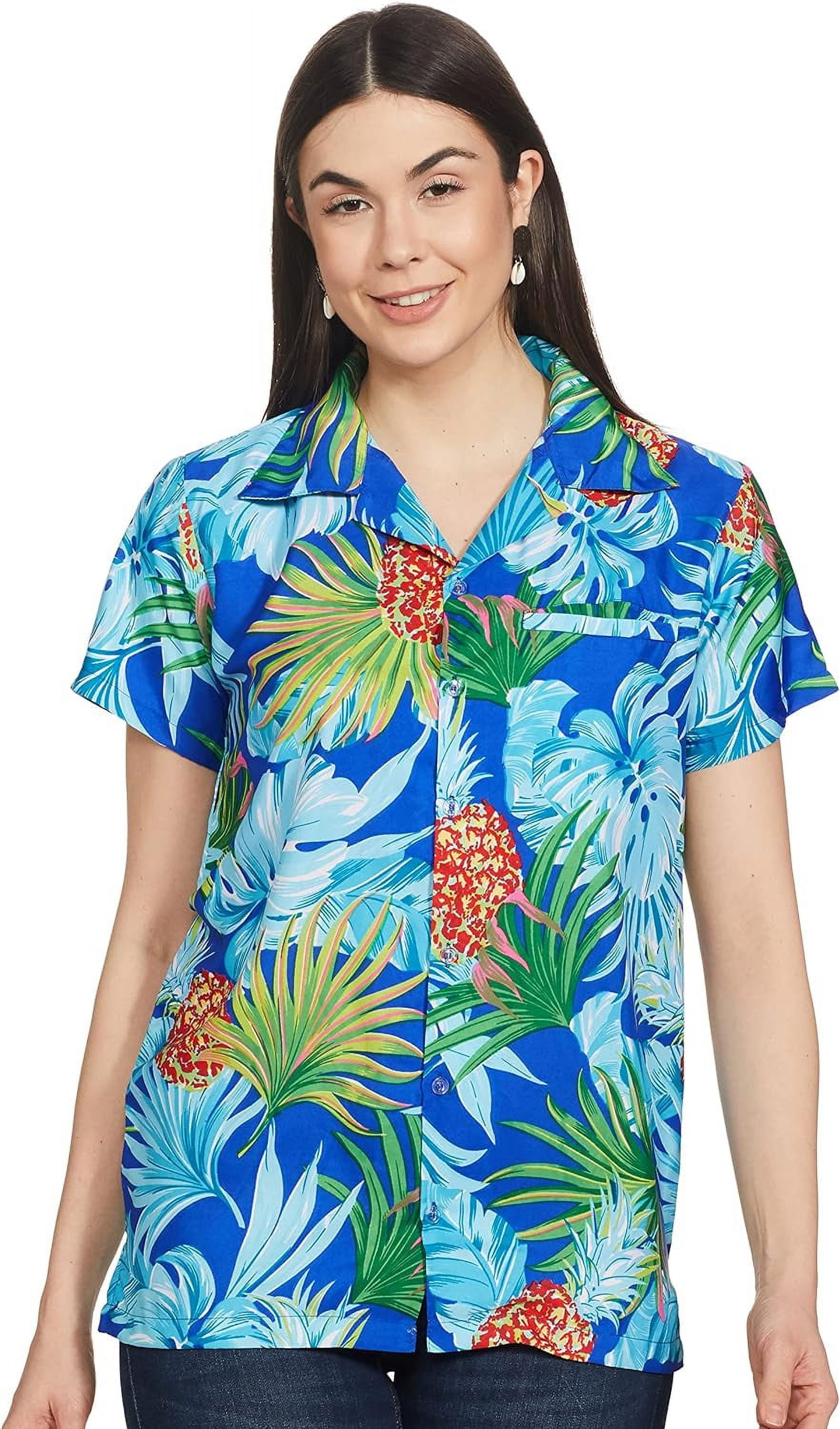 Womens Hawaiian Shirt - Blue Hawaiian I main image 1